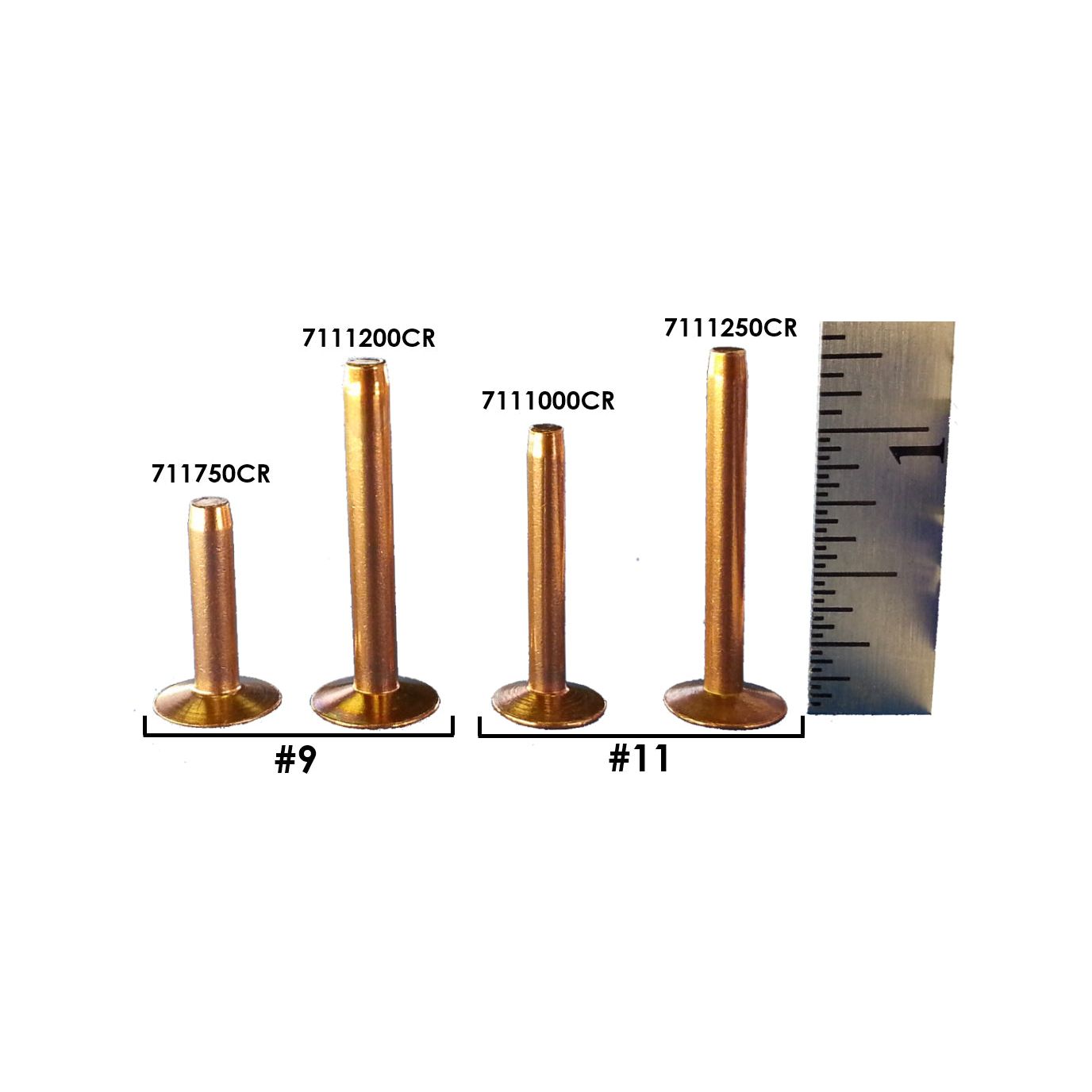 BLADEMASTER-7111250CR-COPPER RIVET - 1-1/4 (31mm) #11 100/PKG