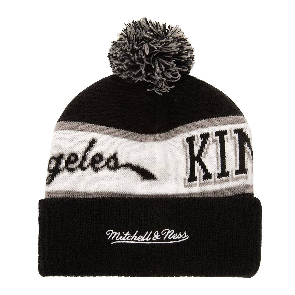 MITCHELL & NESS NHL Block Sweep Pom Knit Los Angeles Kings Sapka