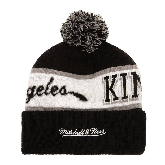 MITCHELL & NESS NHL Block Sweep Pom Knit Los Angeles Kings Sapka