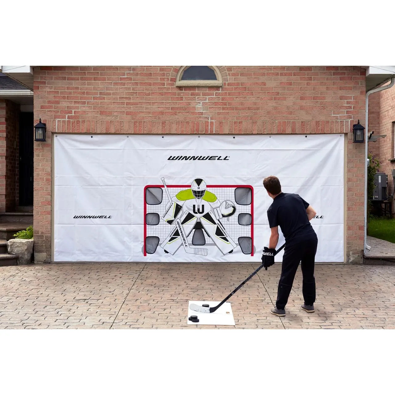 WINNWELL Garázsajtóra Szerelhető Ponyva (2,44 x 4,88m)