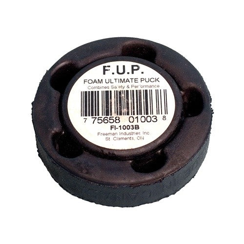 Hockey puck with a soft outer cover