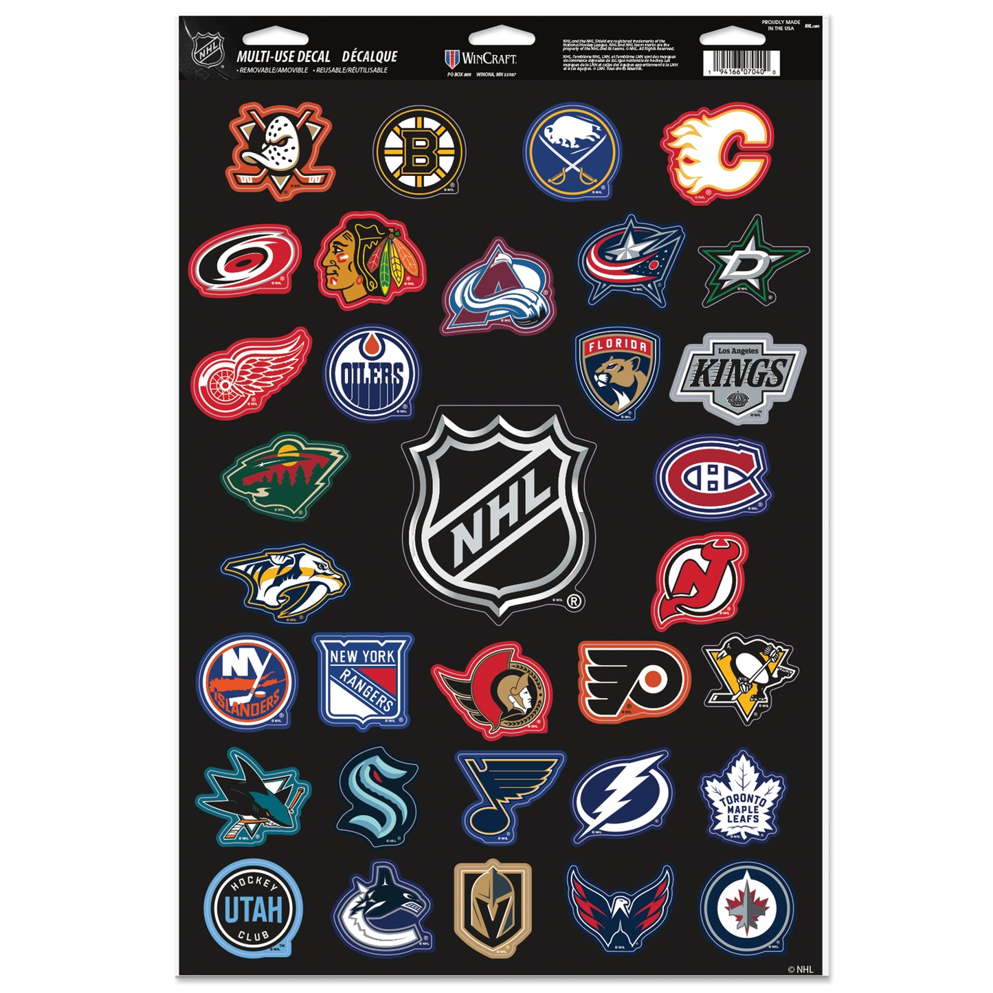 WINCRAFT NHL Multi-Use Decal 11x17 Matrica