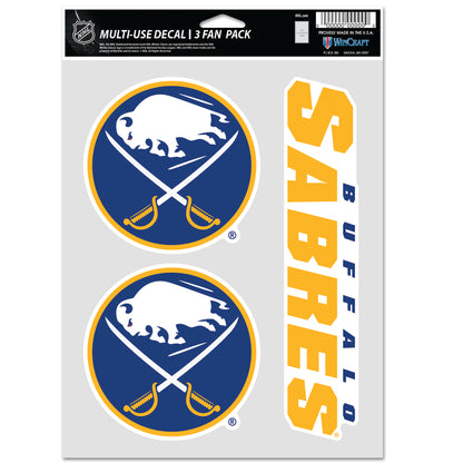 WINCRAFT NHL Multi Use 3 Fan Pack Decal Matrica
