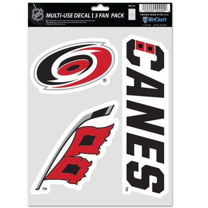 WINCRAFT NHL Multi Use 3 Fan Pack Decal Matrica