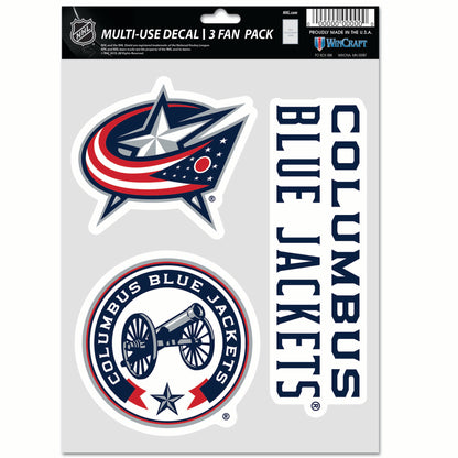 WINCRAFT NHL Multi Use 3 Fan Pack Decal Matrica
