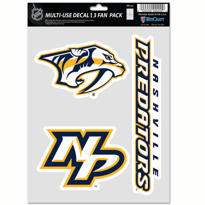 WINCRAFT NHL Multi Use 3 Fan Pack Decal Matrica