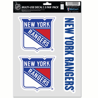 WINCRAFT NHL Multi Use 3 Fan Pack Decal Matrica