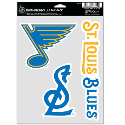 WINCRAFT NHL Multi Use 3 Fan Pack Decal Matrica