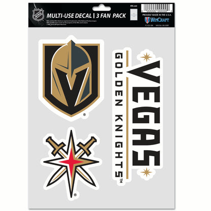 WINCRAFT NHL Multi Use 3 Fan Pack Decal Matrica