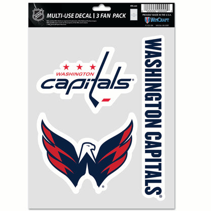WINCRAFT NHL Multi Use 3 Fan Pack Decal Matrica