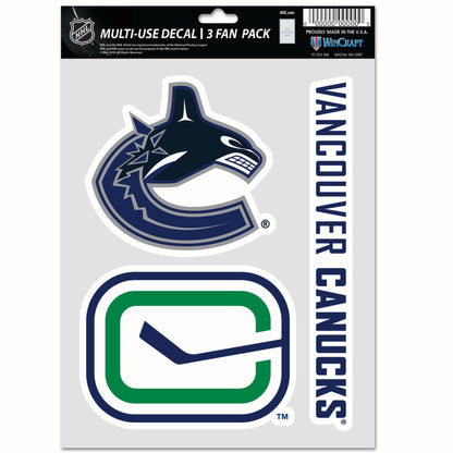 WINCRAFT NHL Multi Use 3 Fan Pack Decal Matrica