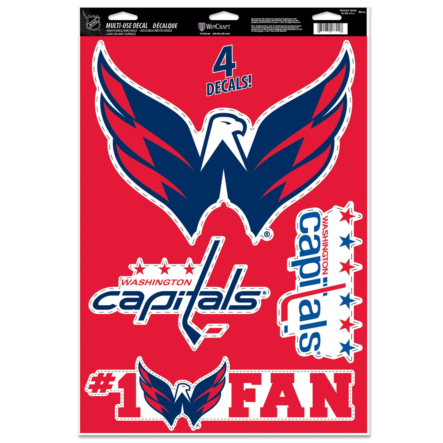 WINCRAFT NHL Multi-Use Decal 11x17 Matrica