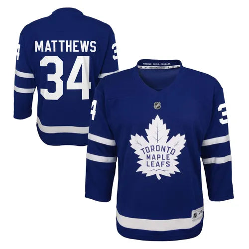 OUTERSTUFF REPLICA HOME/TEAM JERSEY JR - Toronto Maple Leafs - Auston Matthews #34