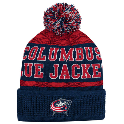 OUTERSTUFF PUCK PATTERN CUFFED POM NHL Sapka - Junior