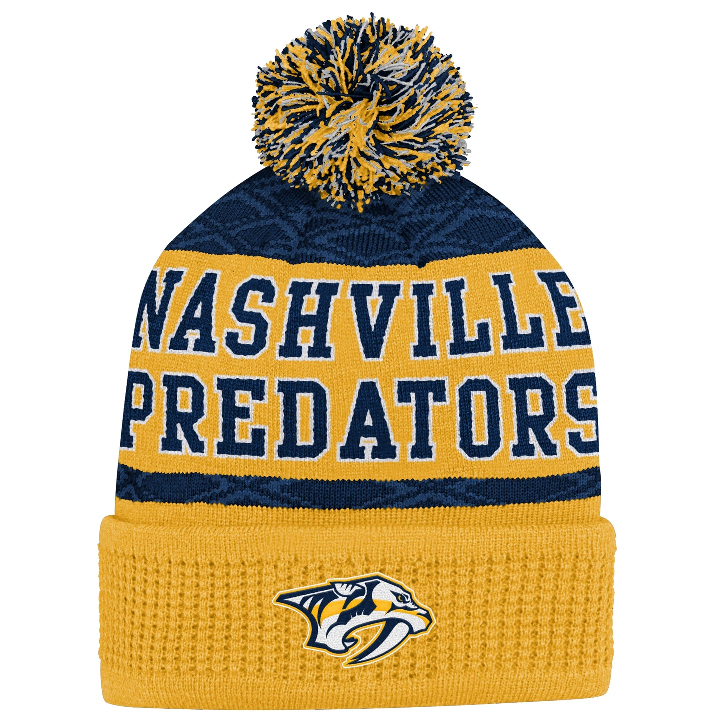 OUTERSTUFF PUCK PATTERN CUFFED POM NHL Sapka - Junior