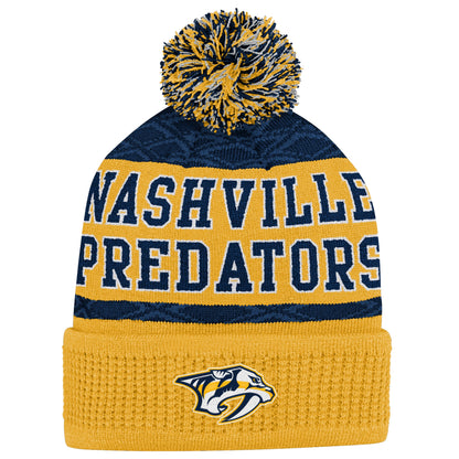 OUTERSTUFF PUCK PATTERN CUFFED POM NHL Sapka - Junior