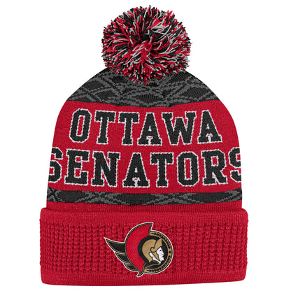 OUTERSTUFF PUCK PATTERN CUFFED POM NHL Sapka - Junior