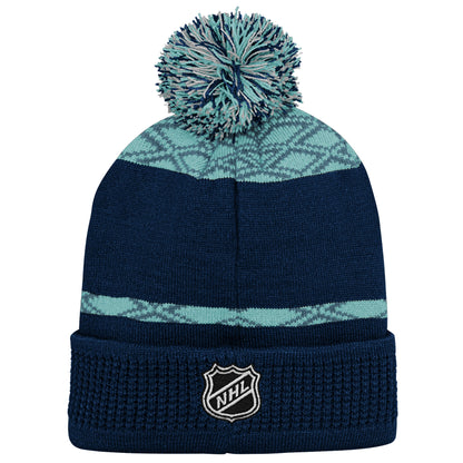 OUTERSTUFF PUCK PATTERN CUFFED POM NHL Sapka - Junior