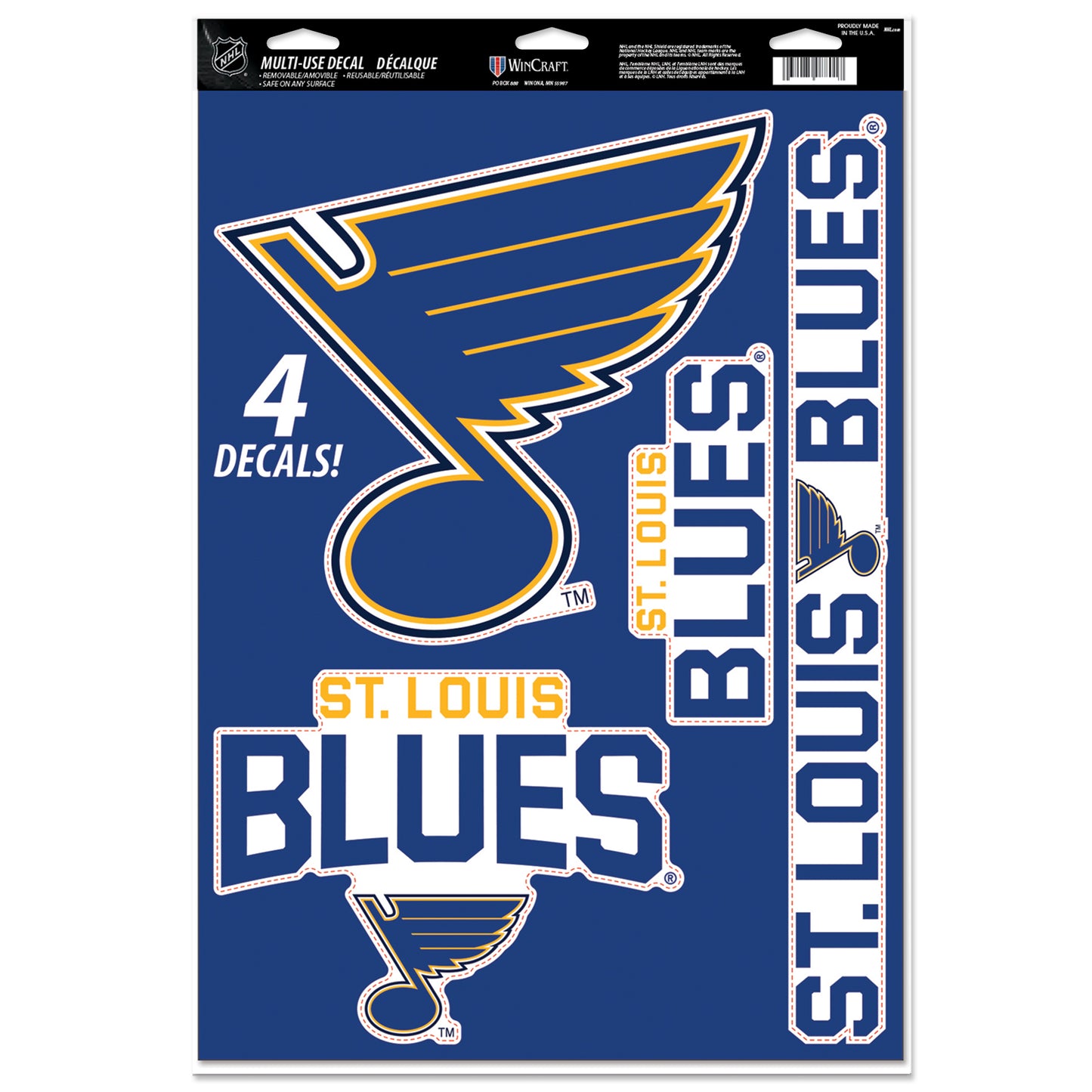 WINCRAFT NHL Multi-Use Decal 11x17 Matrica
