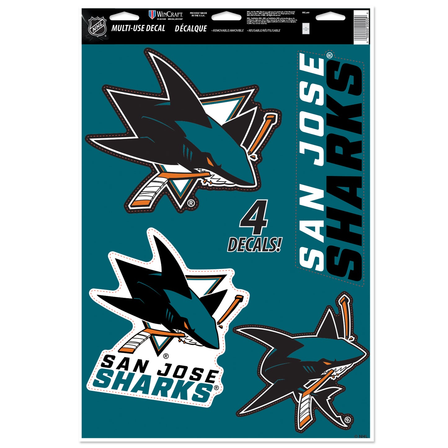 WINCRAFT NHL Multi-Use Decal 11x17 Matrica