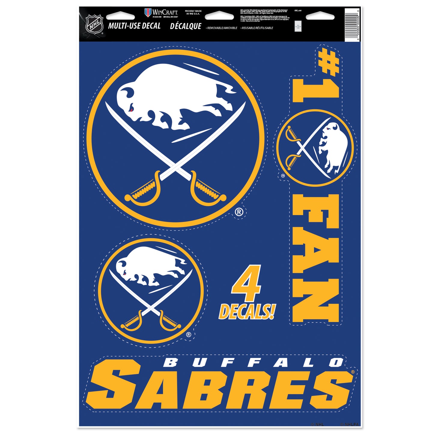WINCRAFT NHL Multi-Use Decal 11x17 Matrica