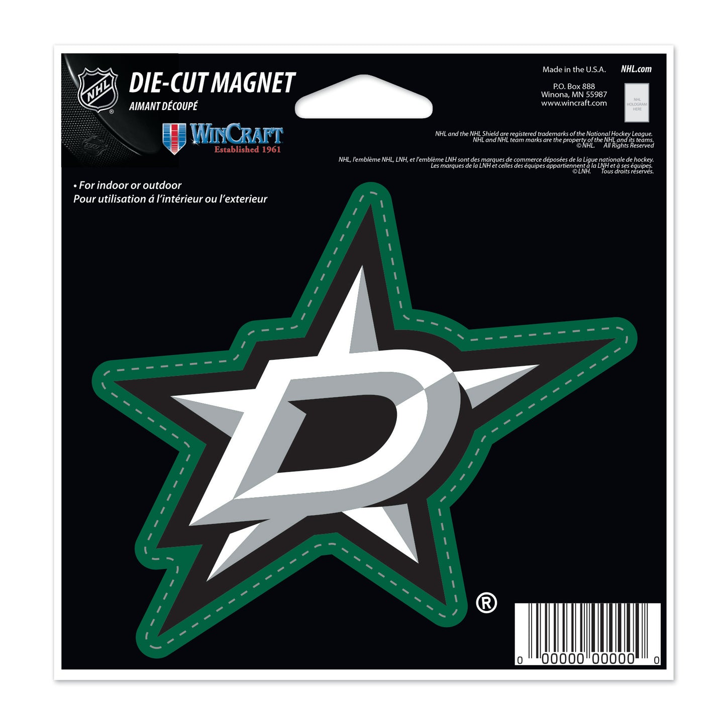 WINCRAFT NHL Die Cut Mágnes