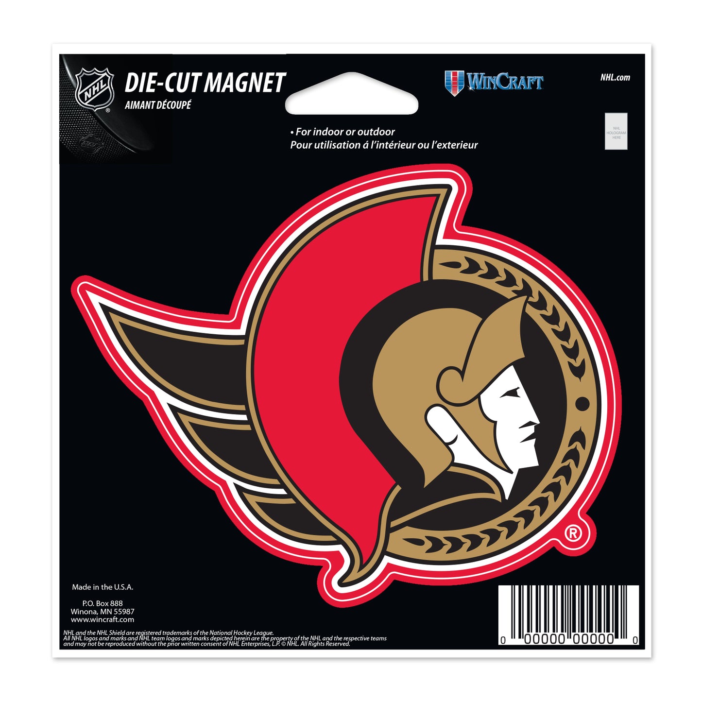 WINCRAFT NHL Die Cut Mágnes