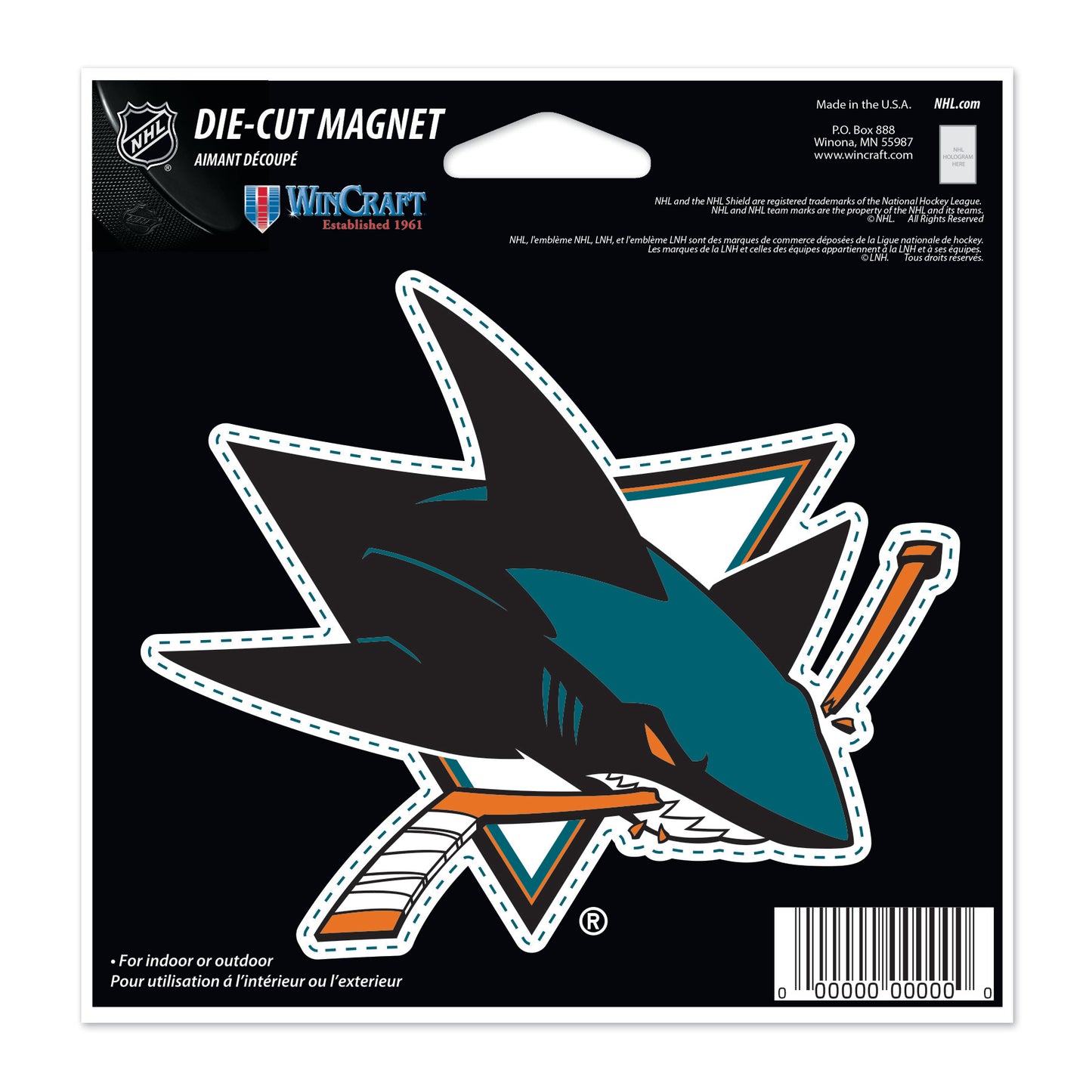 WINCRAFT NHL Die Cut Mágnes