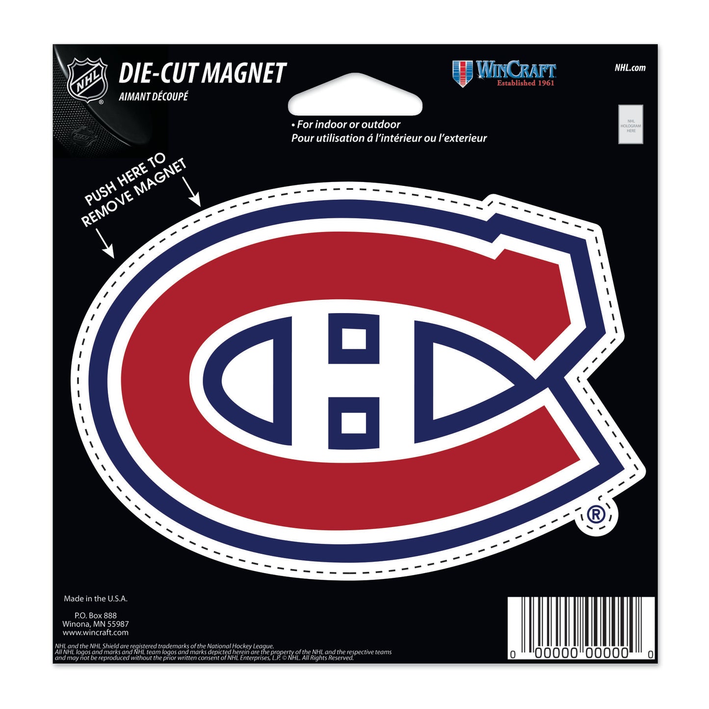 WINCRAFT NHL Die Cut Mágnes