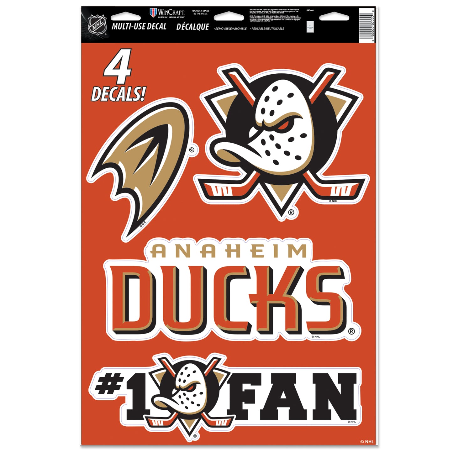 WINCRAFT NHL Multi-Use Decal 11x17 Matrica