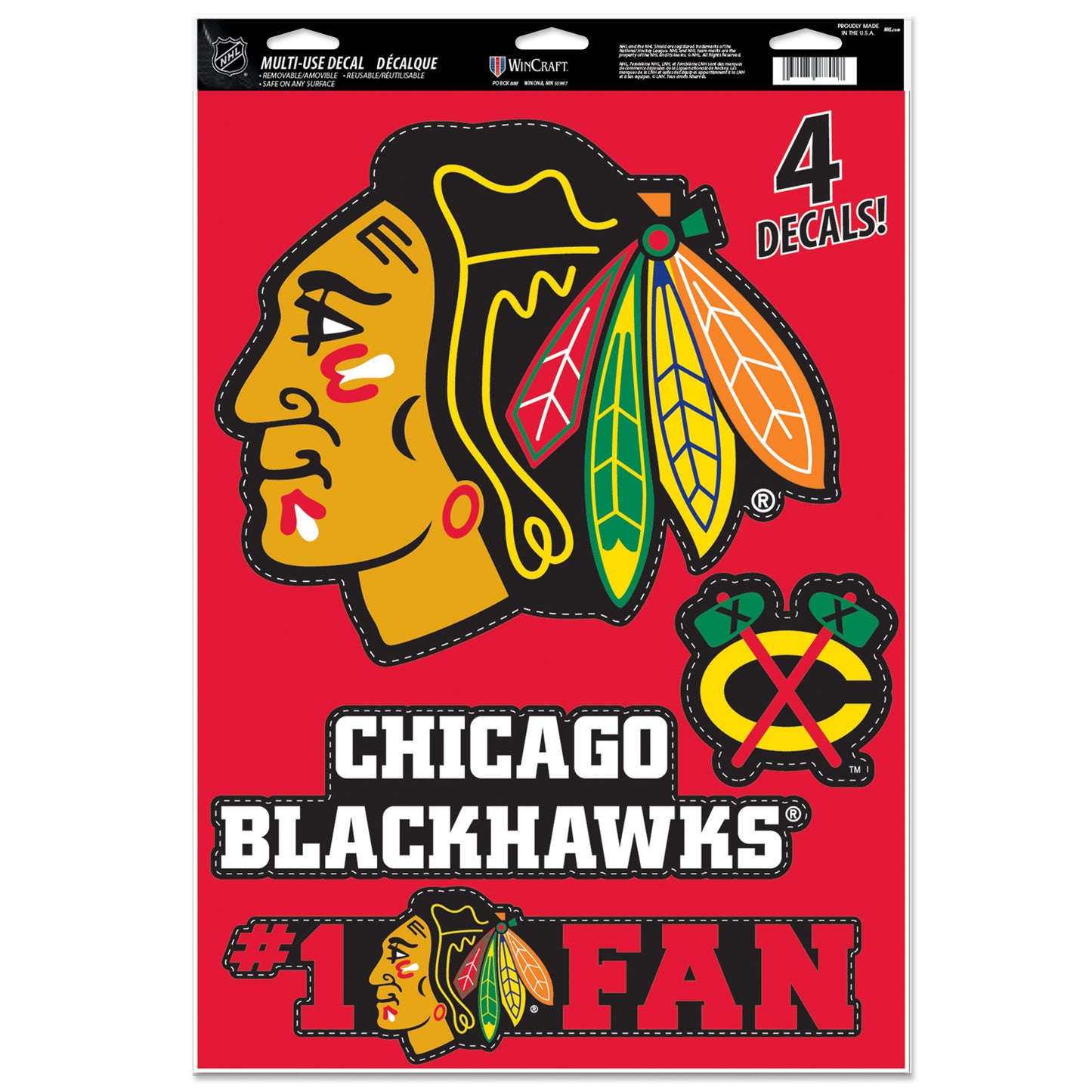 WINCRAFT NHL Multi-Use Decal 11x17 Matrica