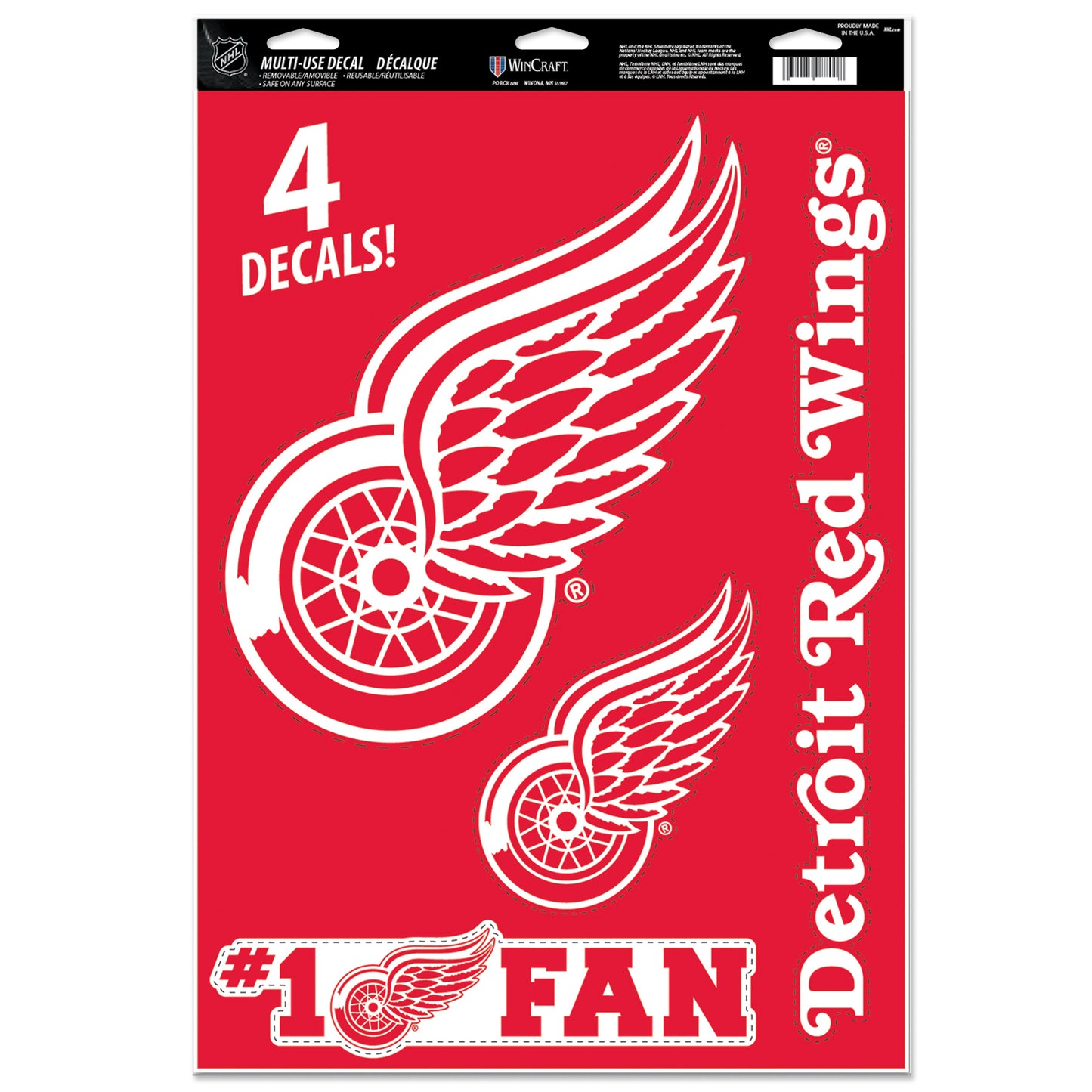 WINCRAFT NHL Multi-Use Decal 11x17 Matrica