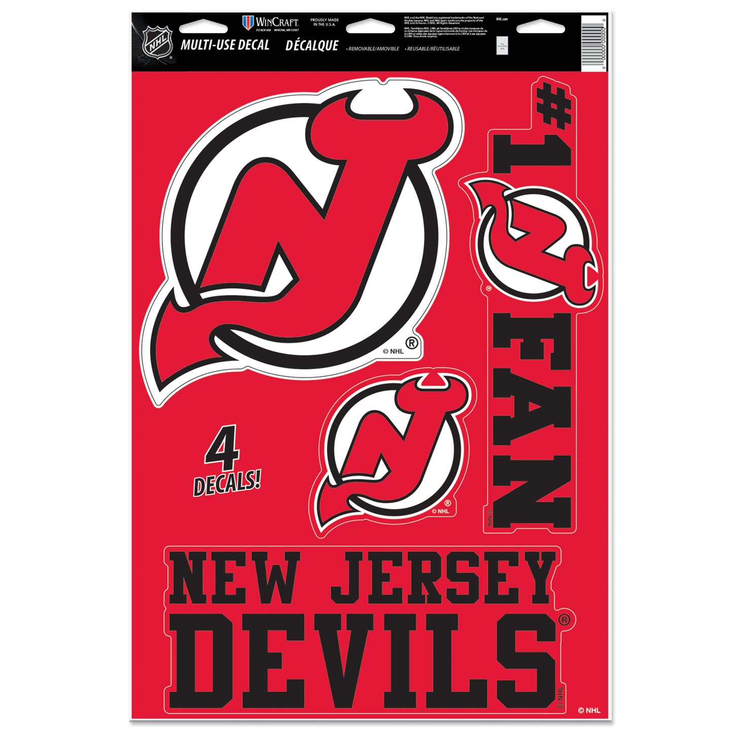 WINCRAFT NHL Multi-Use Decal 11x17 Matrica