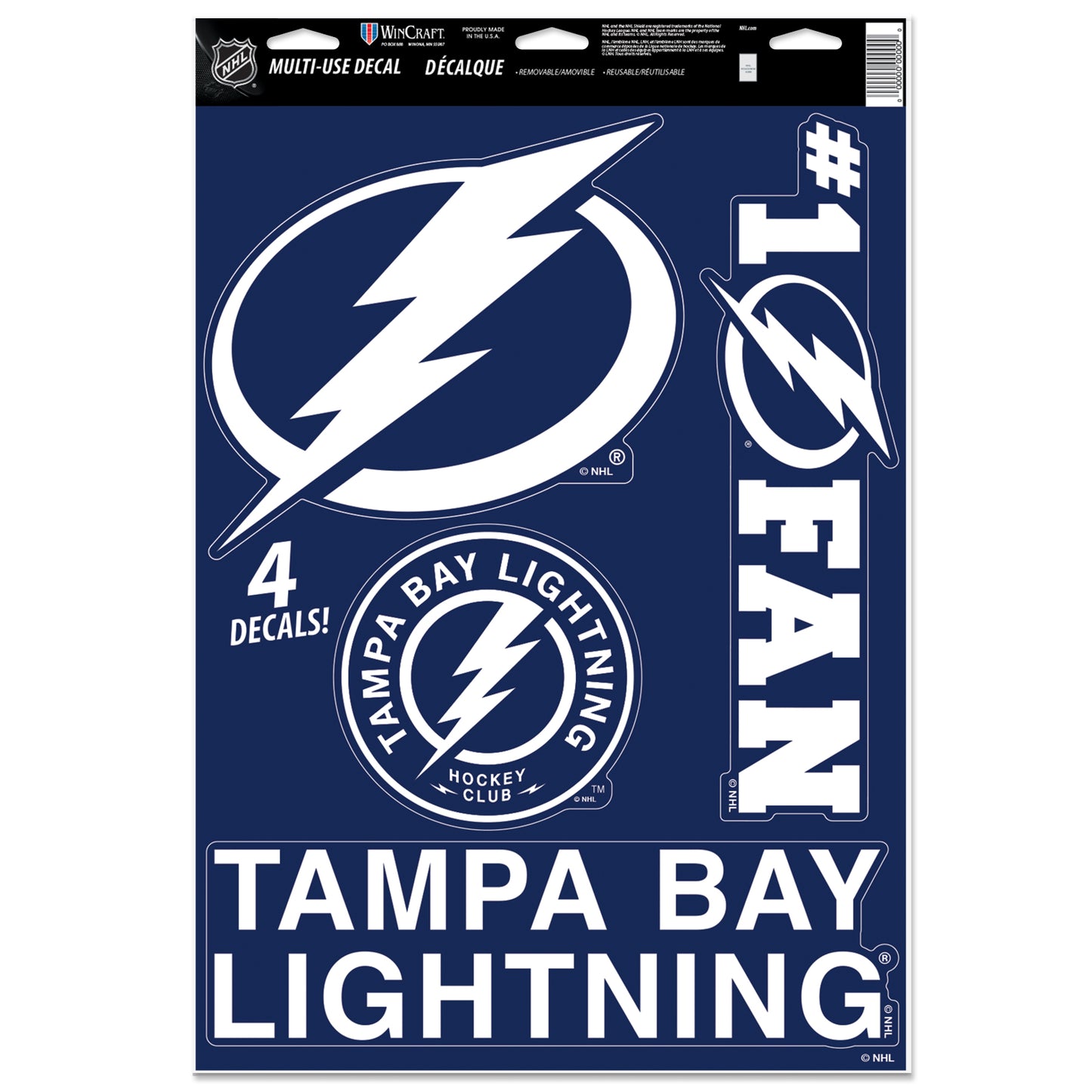 WINCRAFT NHL Multi-Use Decal 11x17 Matrica