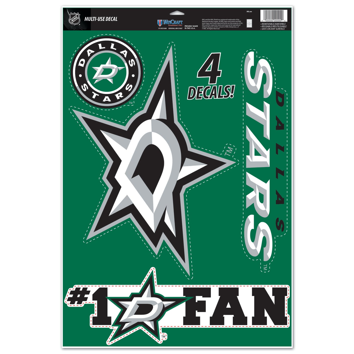 WINCRAFT NHL Multi-Use Decal 11x17 Matrica