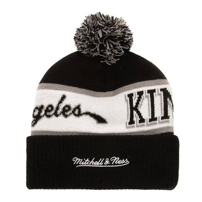 MITCHELL & NESS NHL Block Sweep Pom Knit Los Angeles Kings Sapka